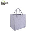 Trending Hot Eco Friendly Laptop Grey Felt Hand Carry Bags with Logo Printed